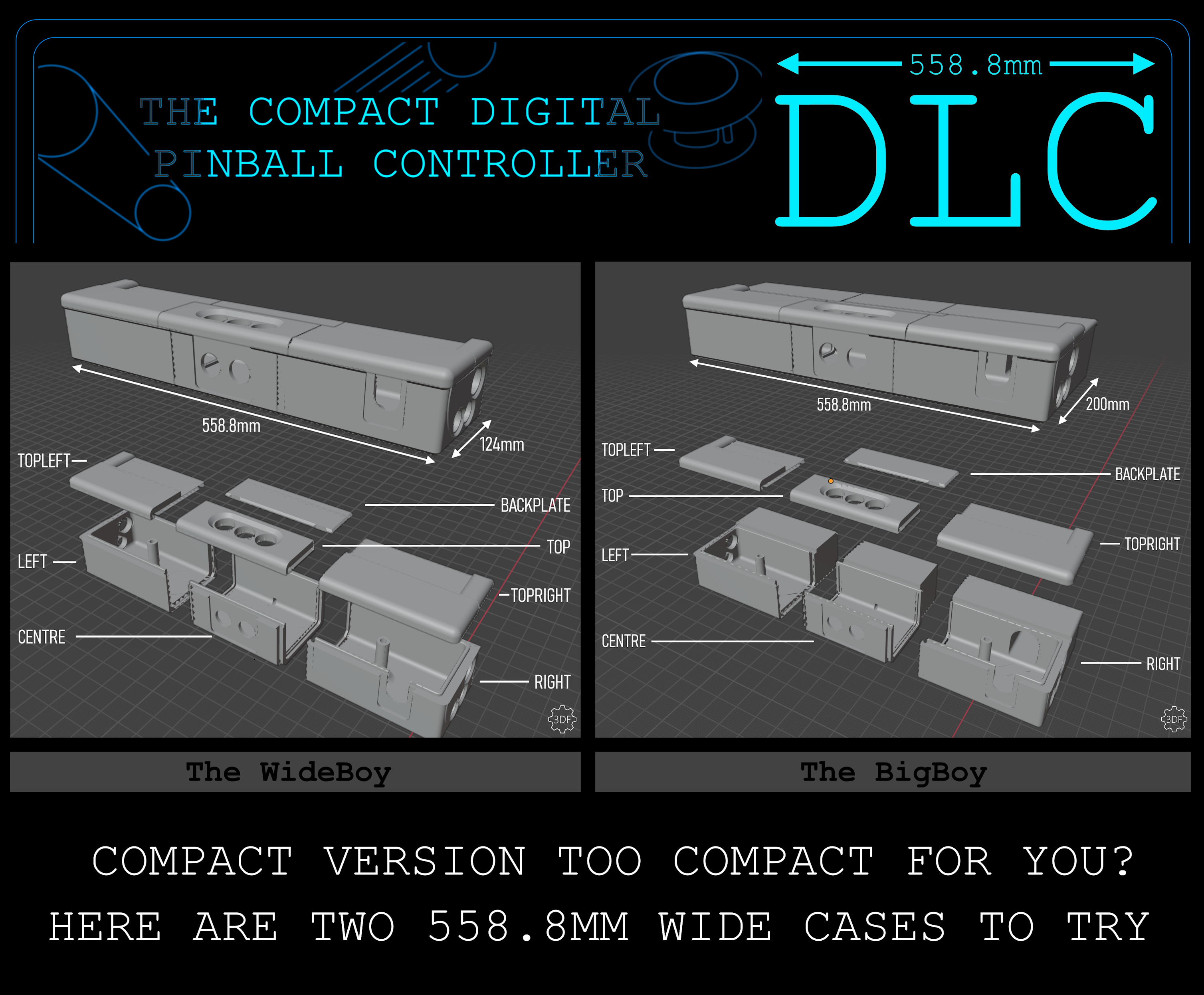 The Compact Digital Pinball Controller - 558.8mm DLC