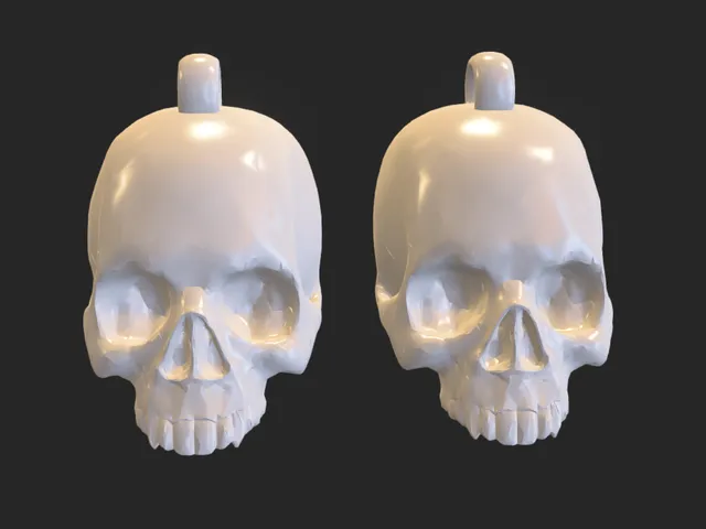 Human Skull Earrings