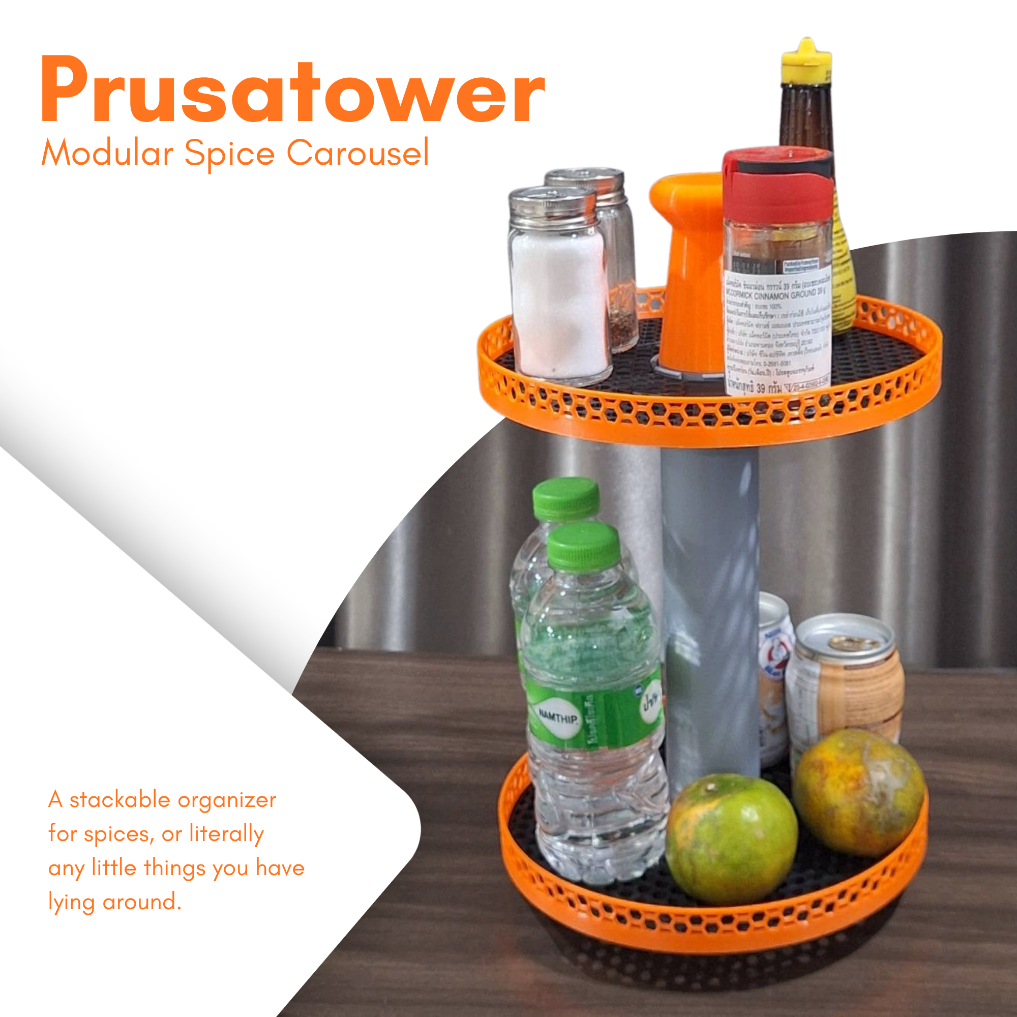[UPCYCLE] Prusatower: A Modular Spice Carousel