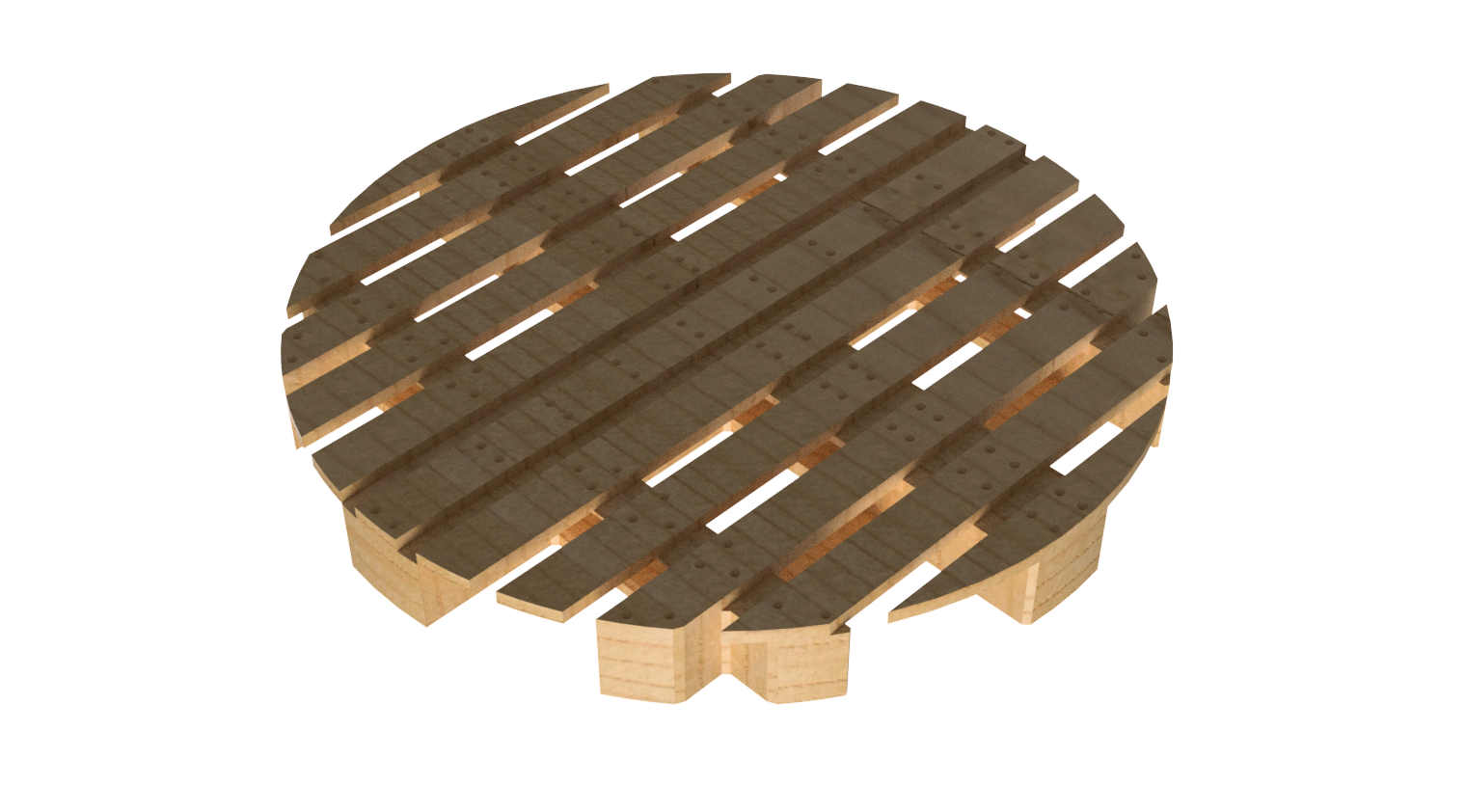 Miniatura 13 do modelo 3D Round pallets (different shapes)