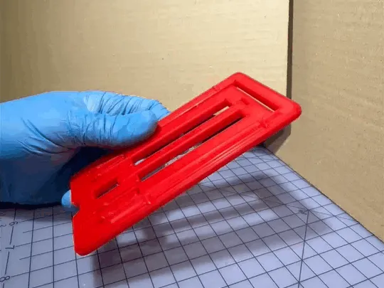 Fold-flat print-in-place phone stand, a go-anywhere phone stand