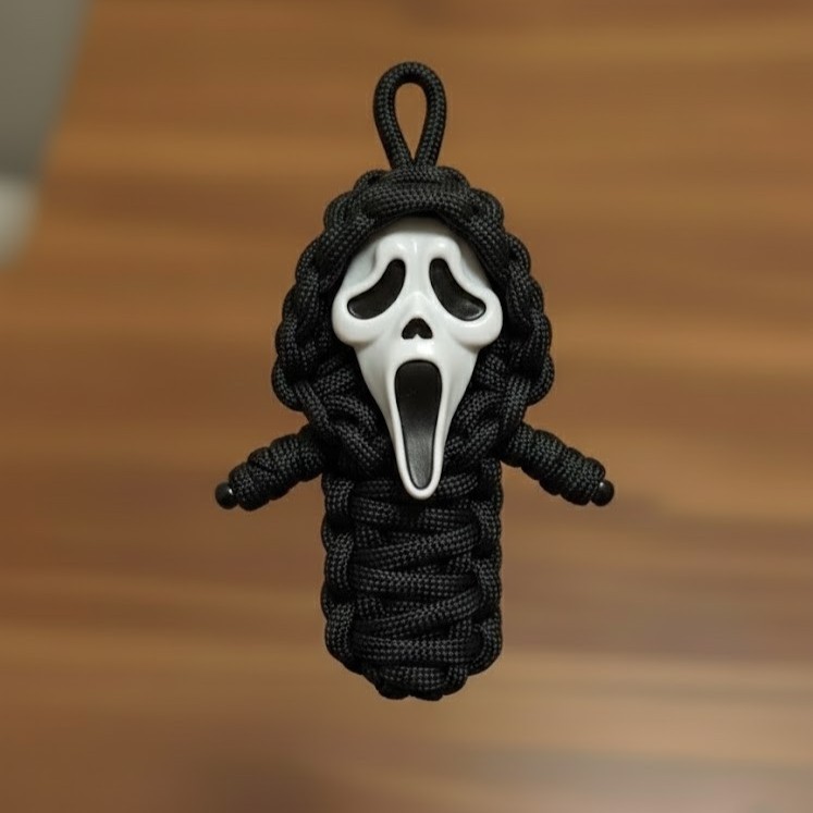 Miniatura 2 do modelo 3D Ghostface - Paracord Keychain