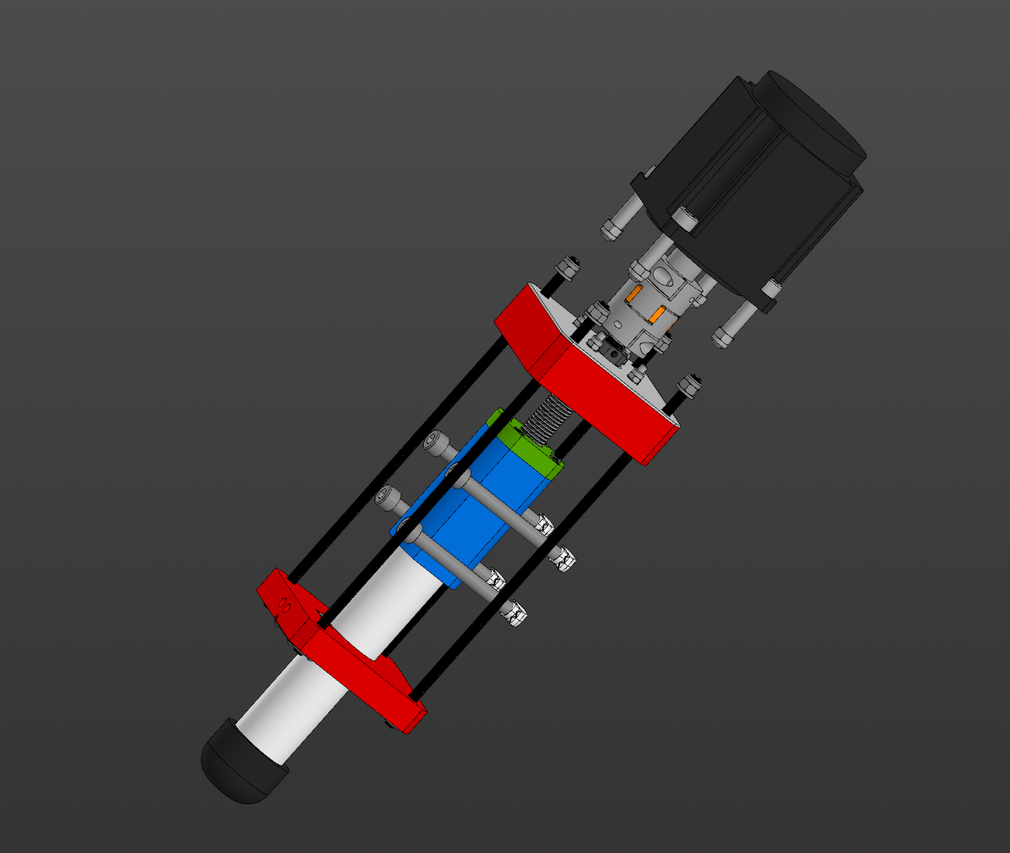 Miniatura 2 do modelo 3D Servo Linear Actuator for Motion Platforms