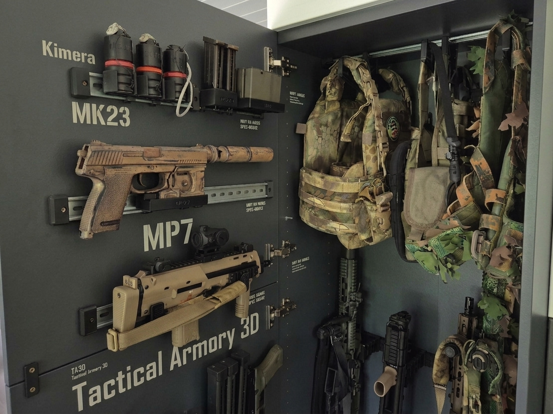 TacArmory3D — Modular Airsoft Storage System