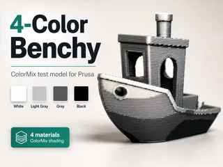 ColorMix Benchy (4-Color Test Model)