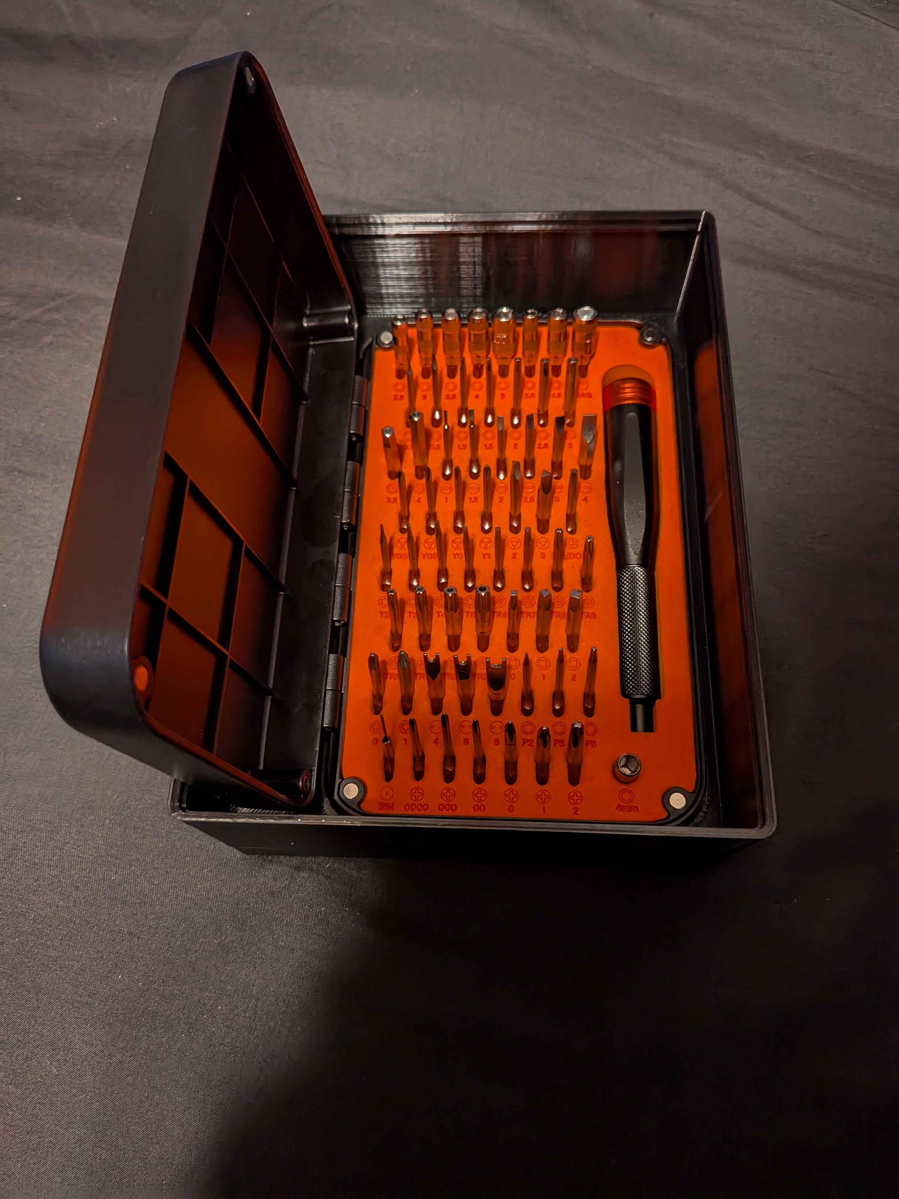 Gridfinity No Magnets LTT Precision Screwdriver Case