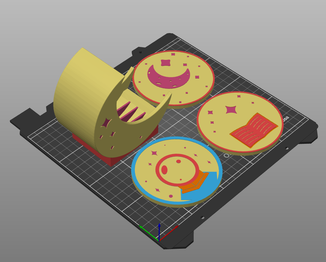 Starry Nights Coaster Set 3D model