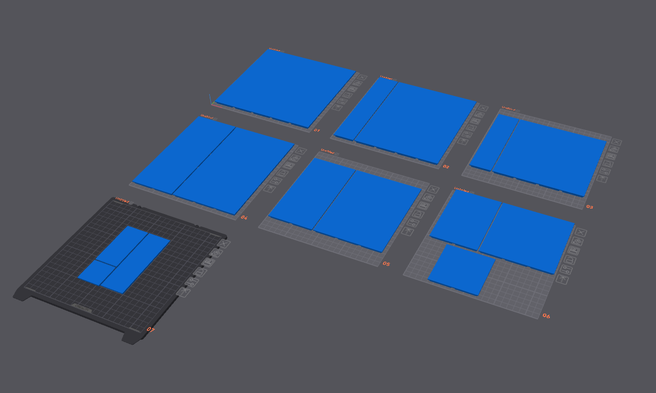 Kitchen Gridfinity w/ Solid Bases - Endcaps and Blanks — miniatura 2