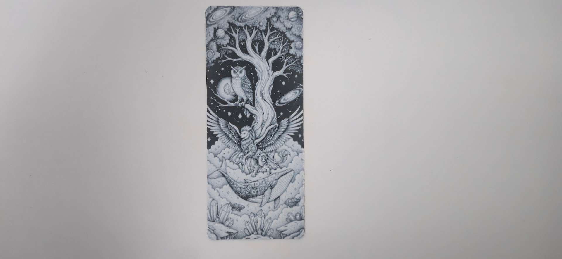 Cosmic Tree Fantasy Whale Gryphon Bookmark