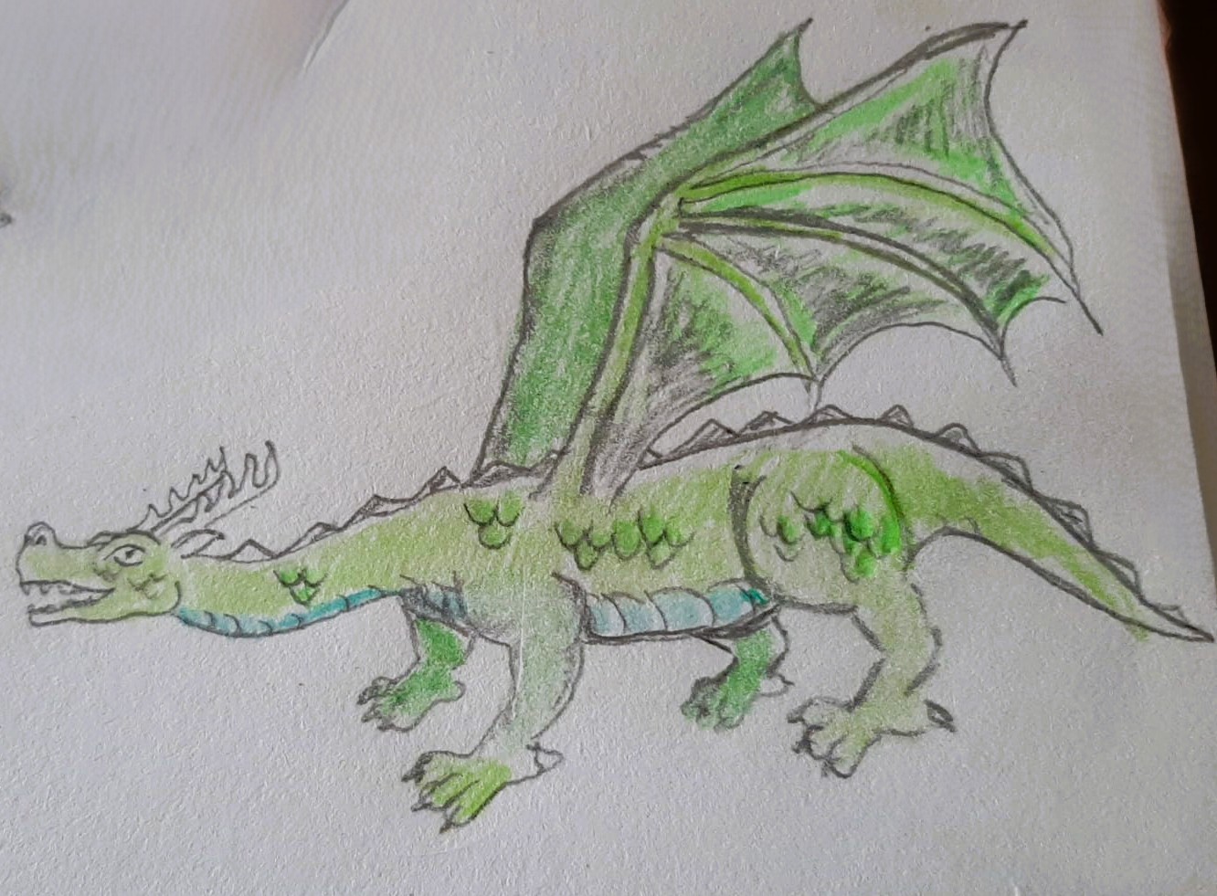 Miniatura 5 do modelo 3D Drago verde