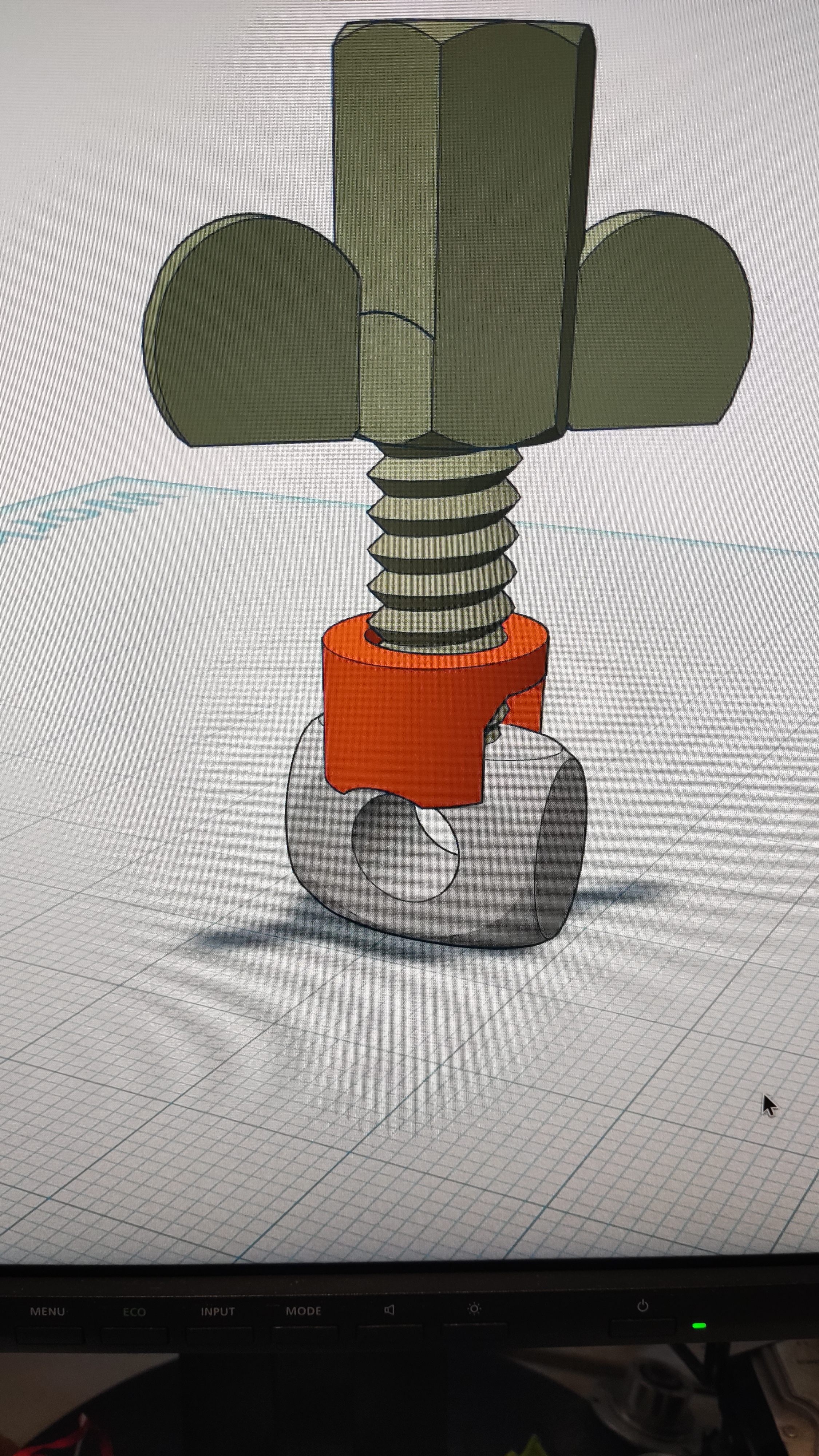 Adjustable Rod Clamp with eyebolt and wingnut