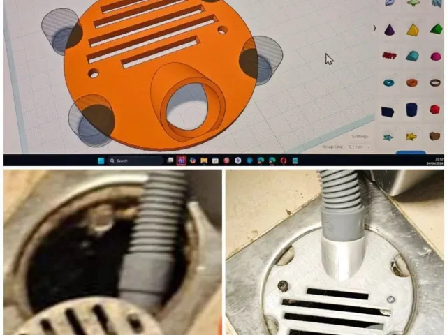 Drain cover with inlet