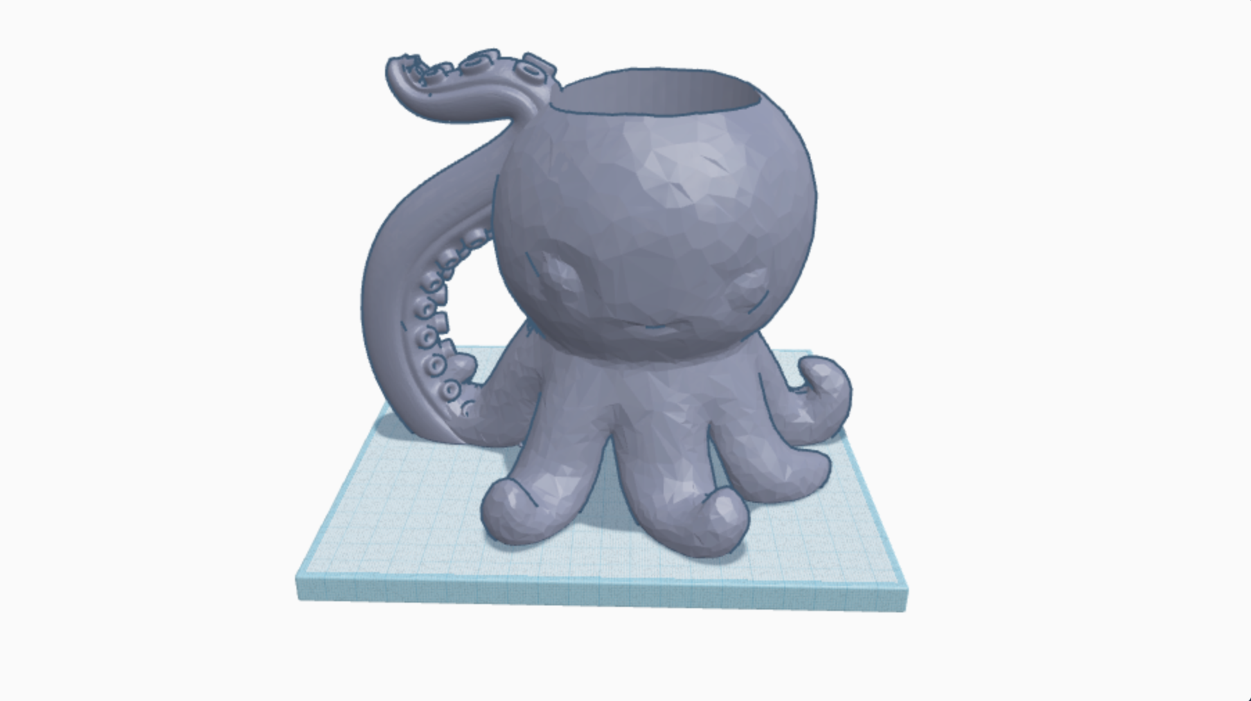 Cute octopus 12 ounce can holder with handle