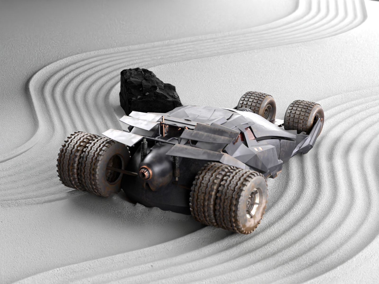 Miniatura 4 do modelo 3D Batmobile HyperX Mouse