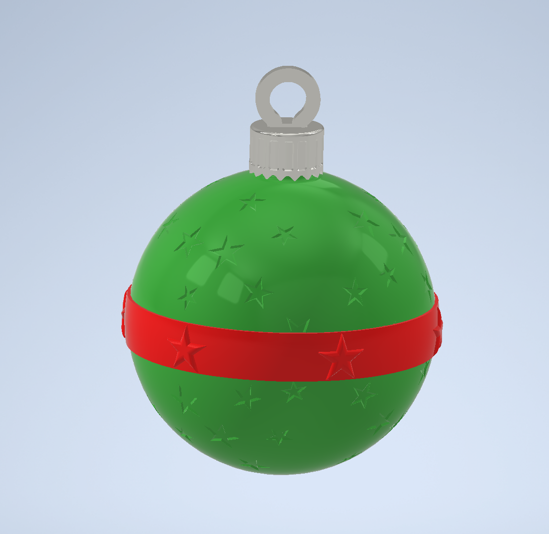 Miniatura 8 do modelo 3D Modular Christmas Baubles - Celestial patterns pack
