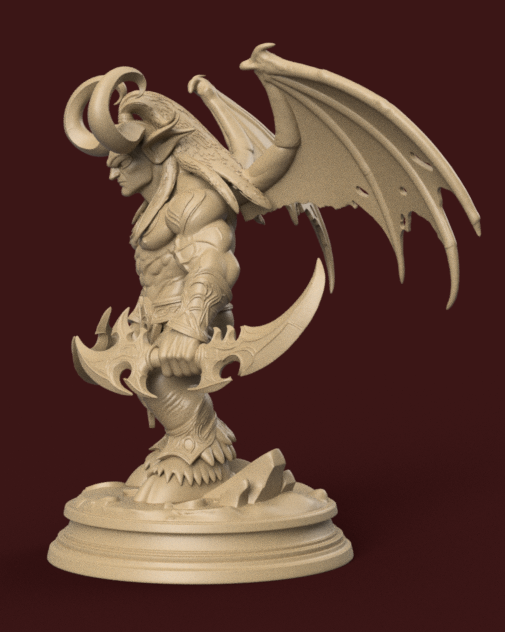 Miniatura 3 do modelo 3D Demon Hunter Bust