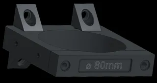 80mm Spindle Bracket CAD Model