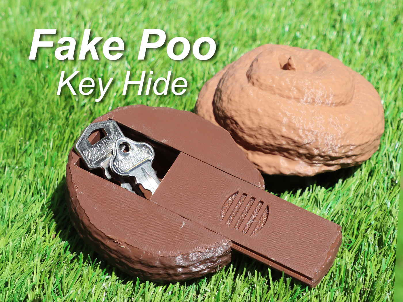 Fake Poo Key Hide - Secret Stash Box