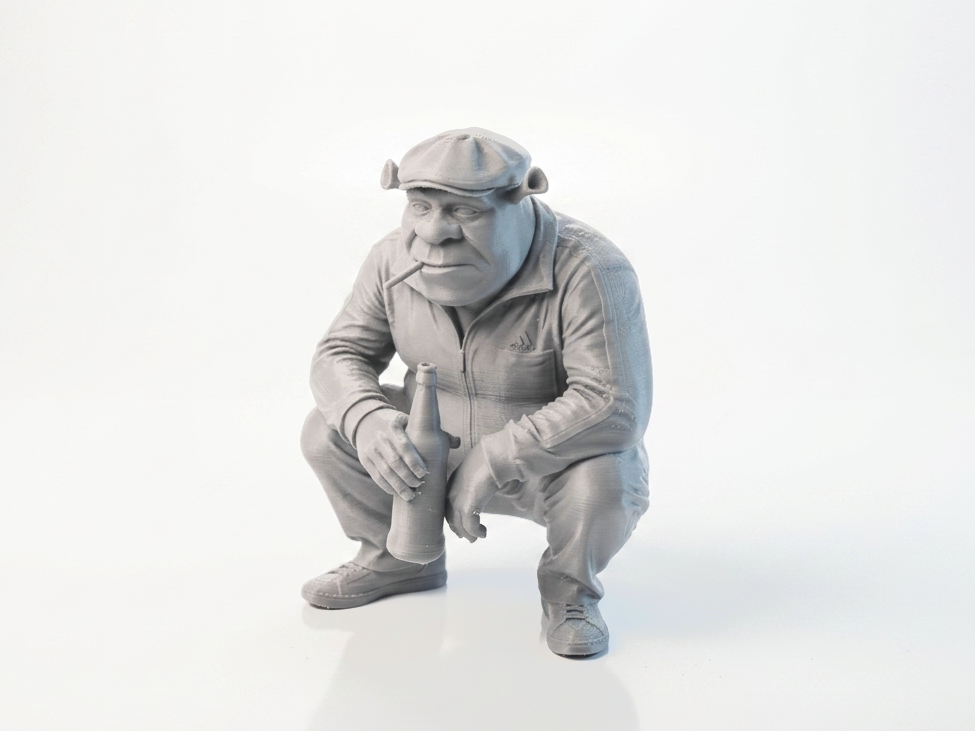 Smoker Shrek Figurine Cartoon Character 3D Printable