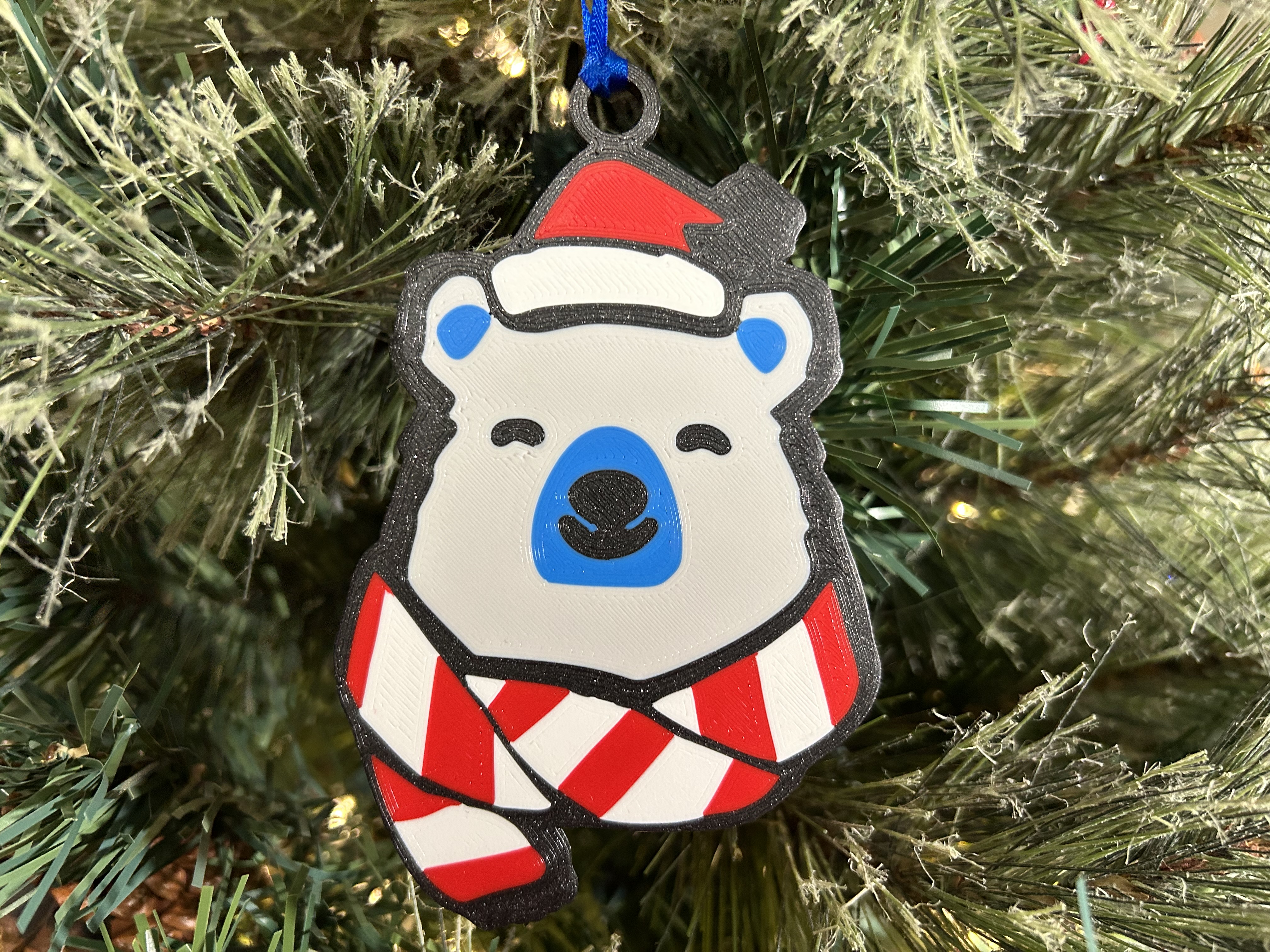 Christmas Polar Bear Ornament