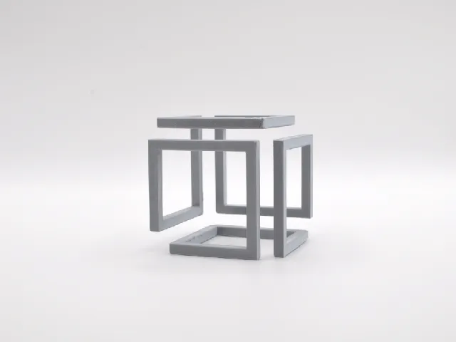 Impossible Cube with No Supports!