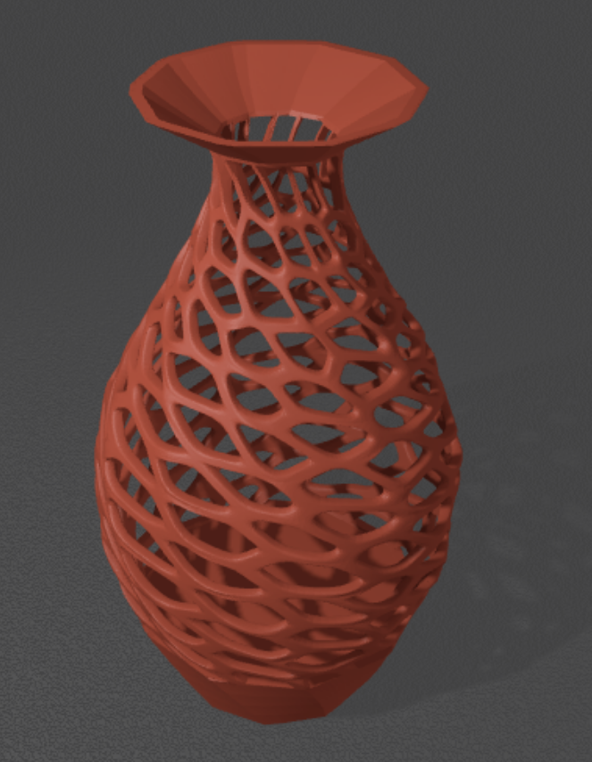 Elegant 3D-Printed Lattice Vase — thumbnail 3