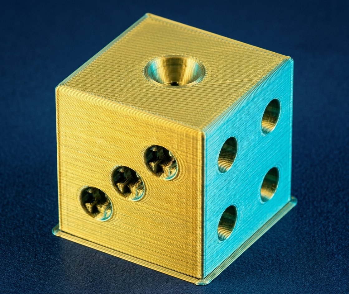 Simple Ergonomic Dice / Gaming Die (Easy Print)