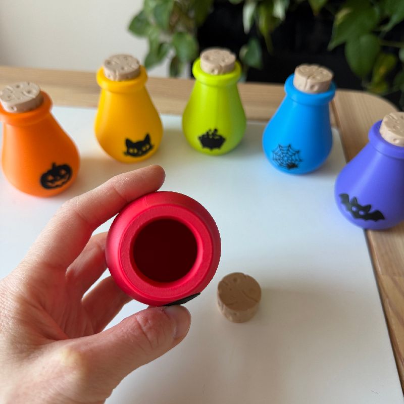Halloween Potion Bottles by Real_Prints | Download free STL model ...