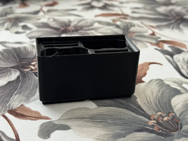 GridNikFinity - 2x Nikon EN-EL15 with 4x XQD Card Slots in 2x1 Gridfinity Box