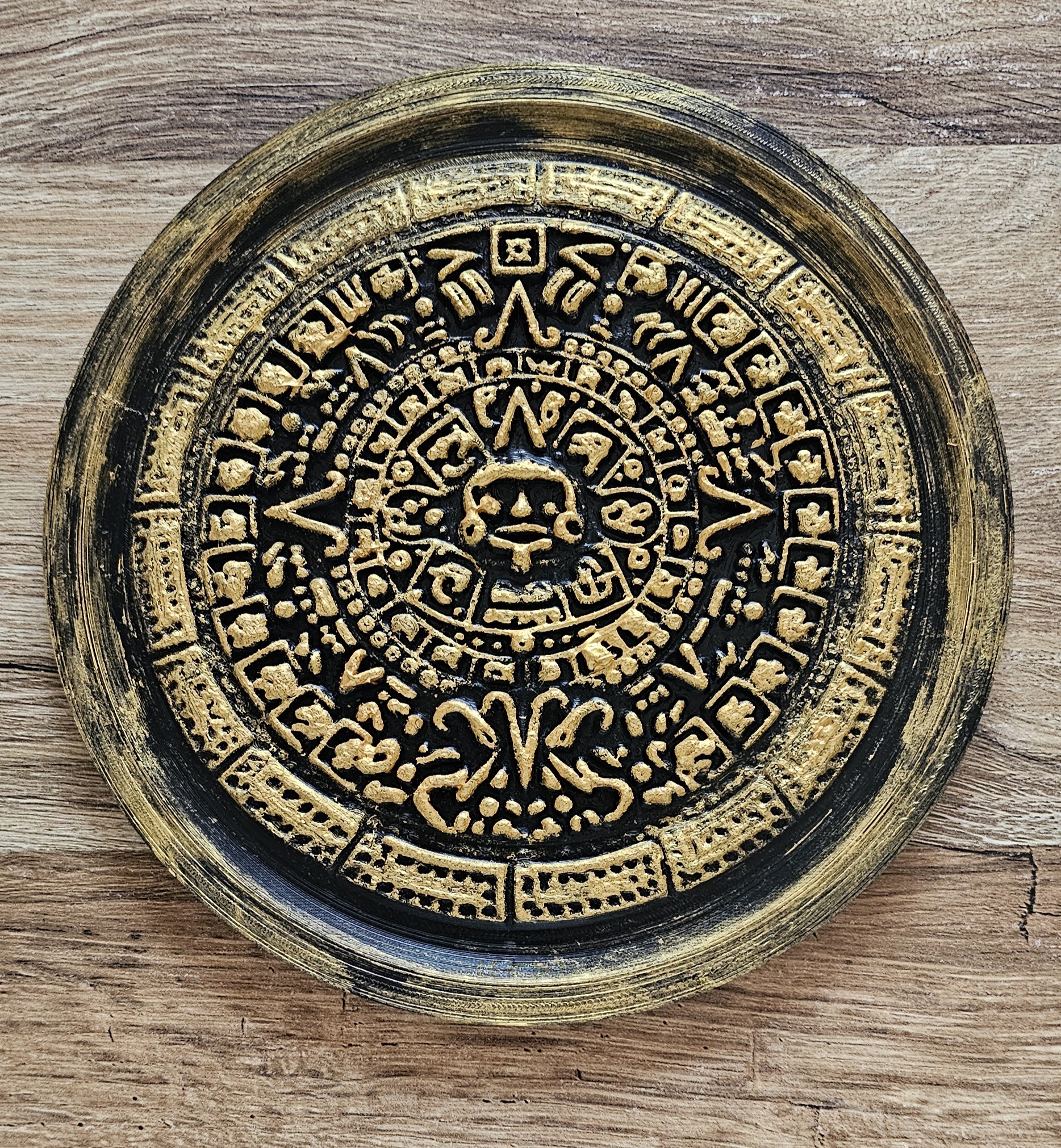 Maya Sun Disk Ancient-Inspired