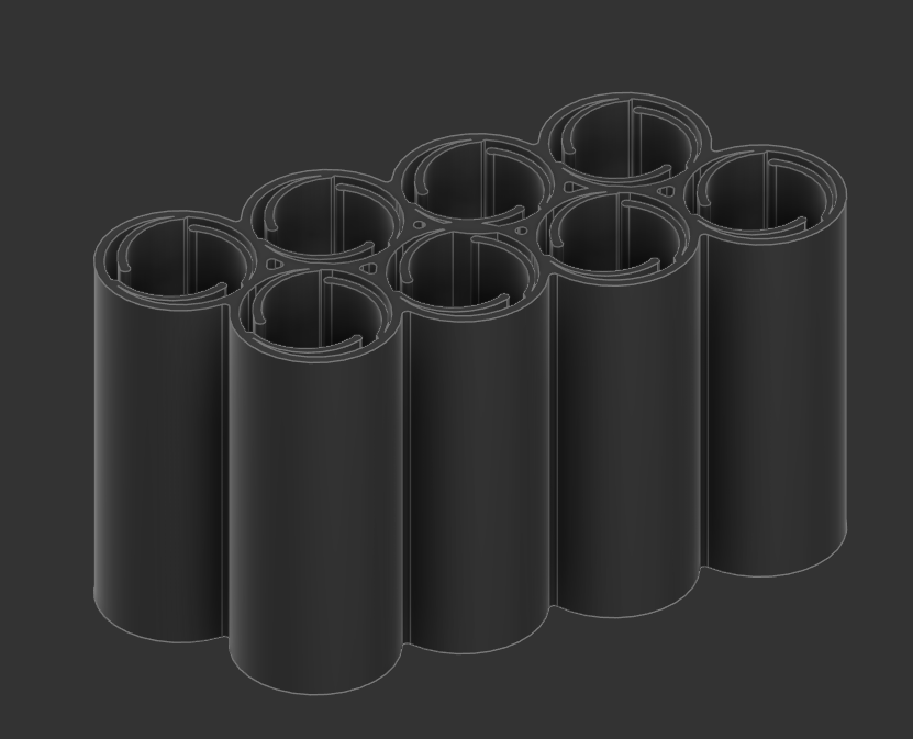 Li-ion vape cell holder, cell diameter = 13mm