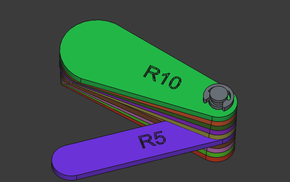 Radius meter 3D model