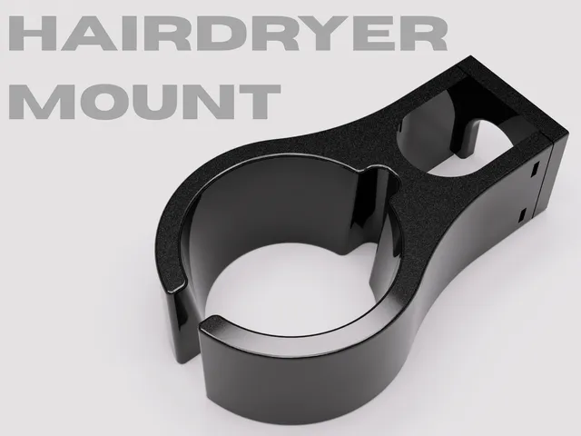 Hairdryer Radiator Mount — With Diffuser Slot | Hardware Required