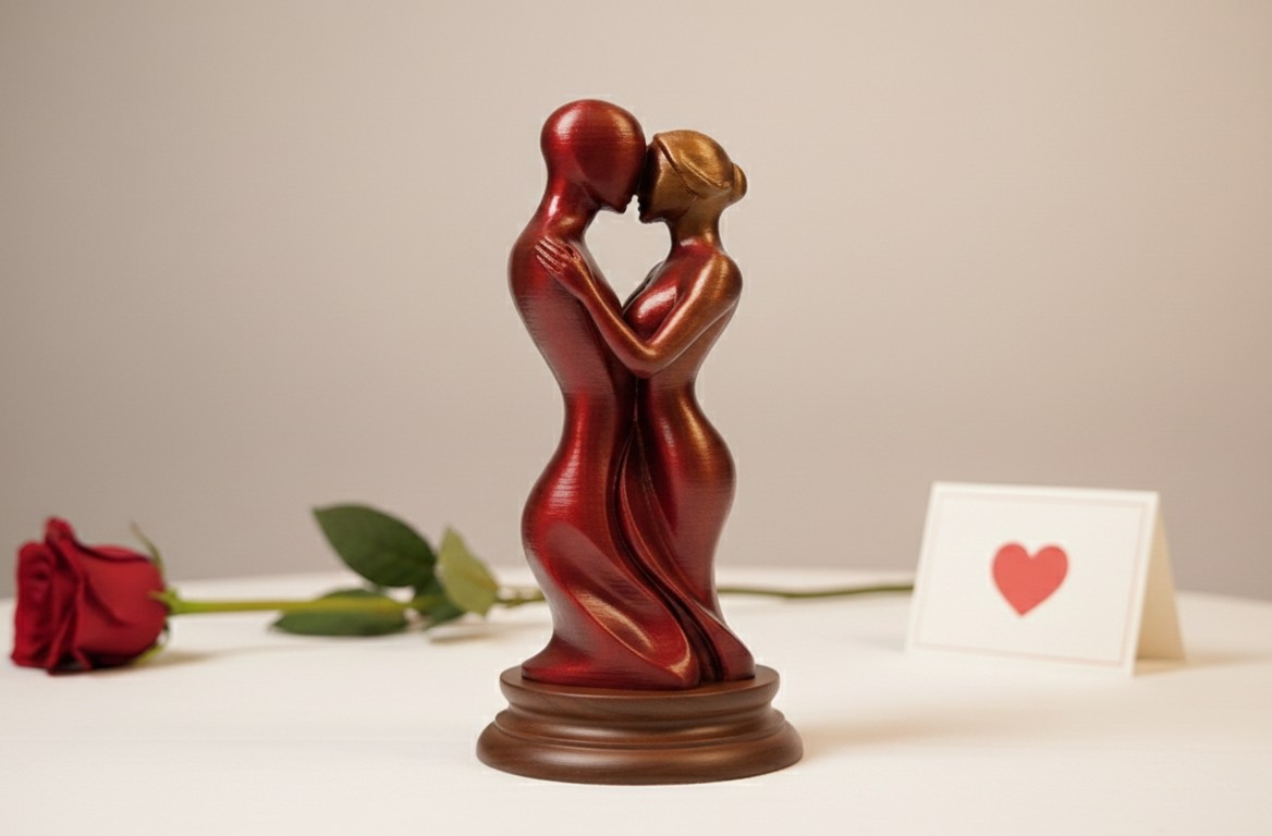 Standing Couple in Love - Valentine's Day 3D Print