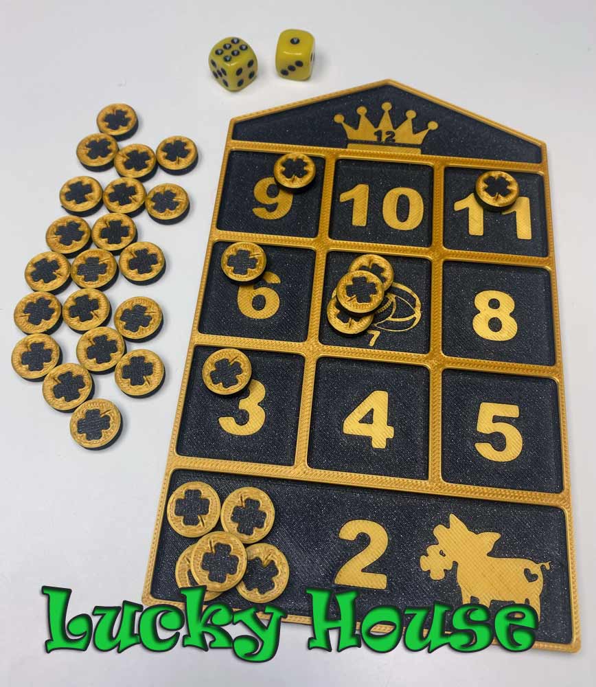LUCKY HOUSE Game (Glückshaus Würfelspiel)