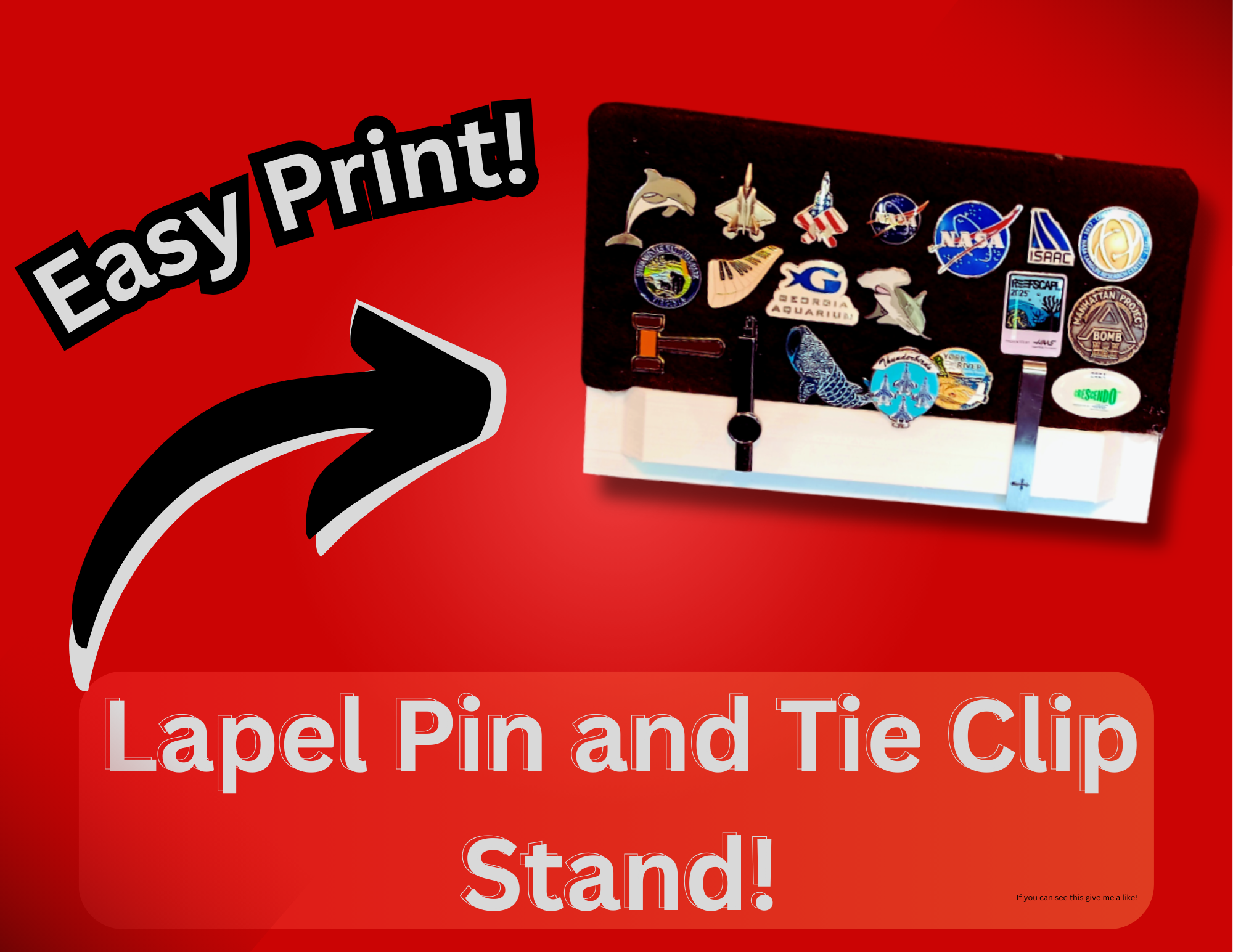 Lapel Pin and Tie Clip Stand