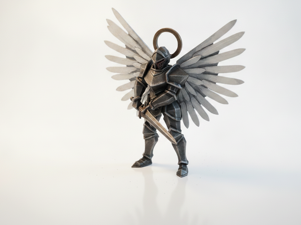 Celestial Blade Warrior Fantasy Figurine 3D Printable