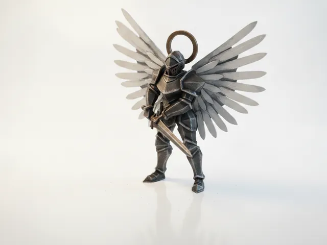Celestial Blade Warrior Fantasy Figurine 3D Printable