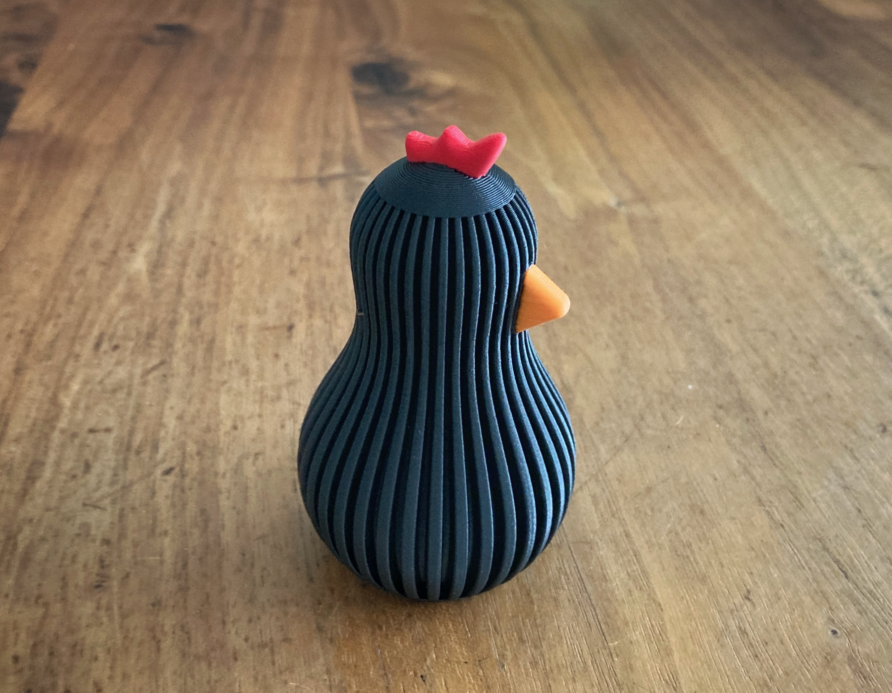 Miniatura 3 do modelo 3D Easter Chicken, ribbed design