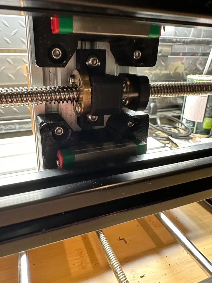 Adjustable Anti-Backlash Nut Adapter for 3018 CNC + MGN12H X axis
