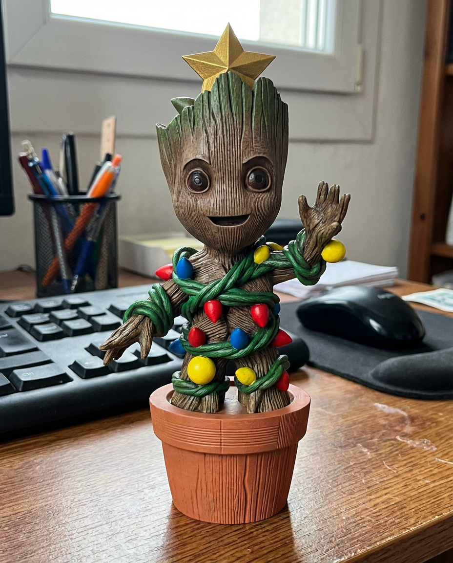 Christmas Baby Tree Figure | Decoration | Cute Hero Plant