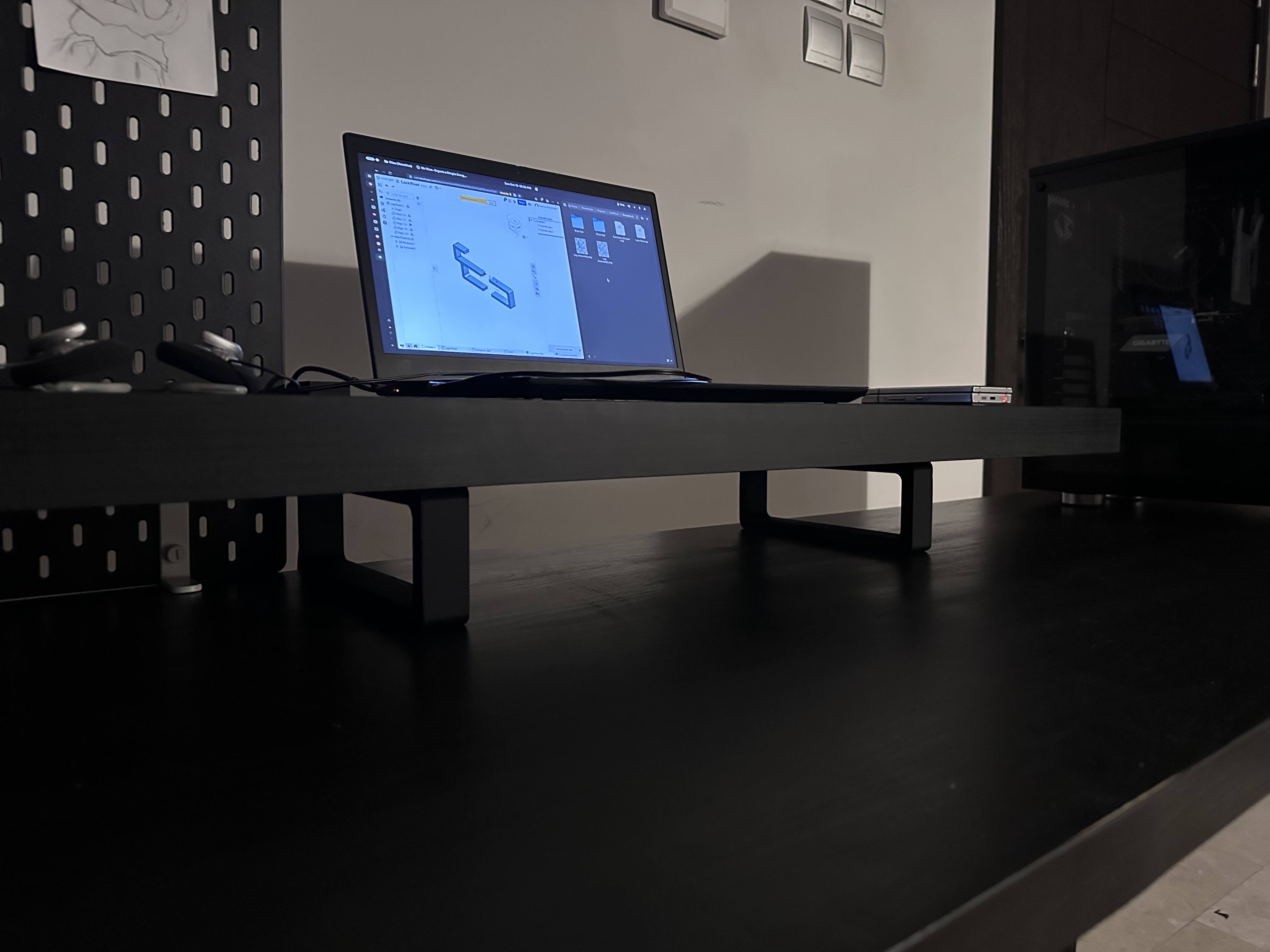 IKEA LACK shelf Monitor Stand