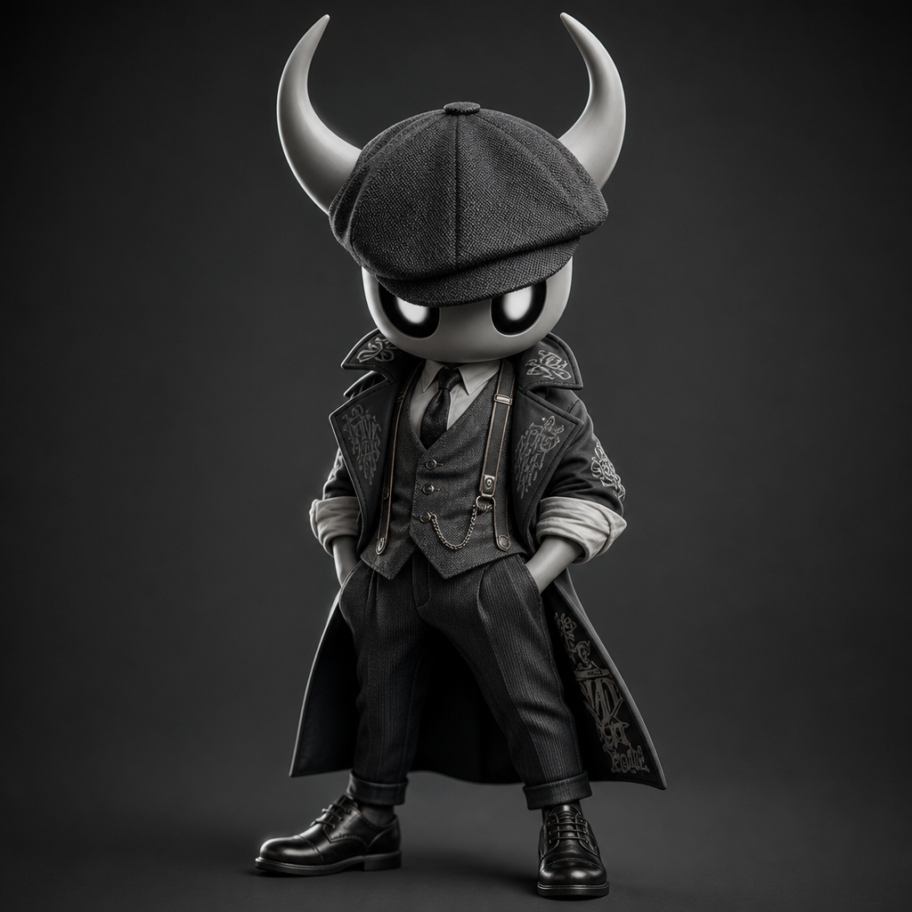 Hollow Knight redesigned with a Peaky Blinders