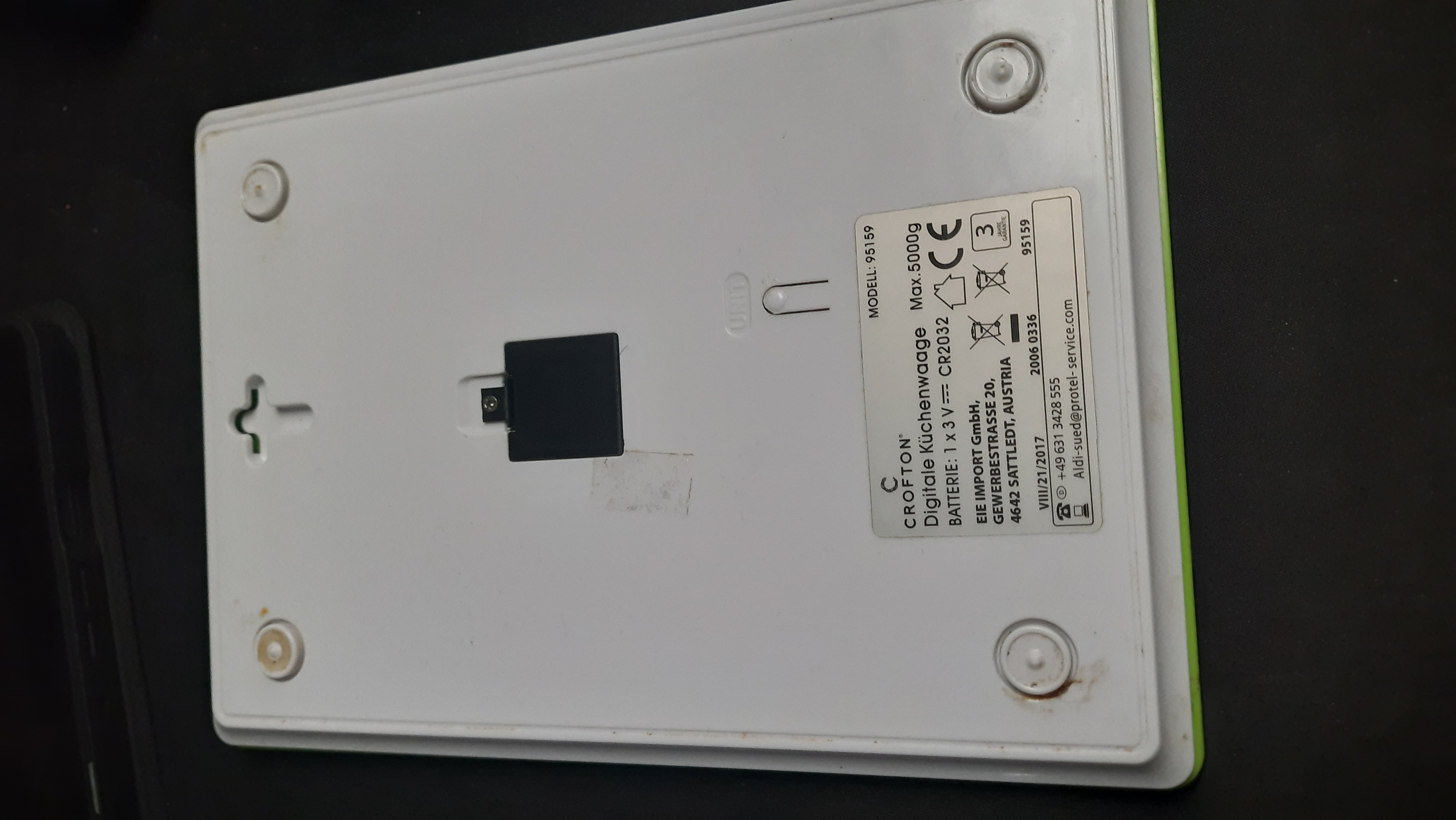 Crofton Kitchenscale Battery-Cover