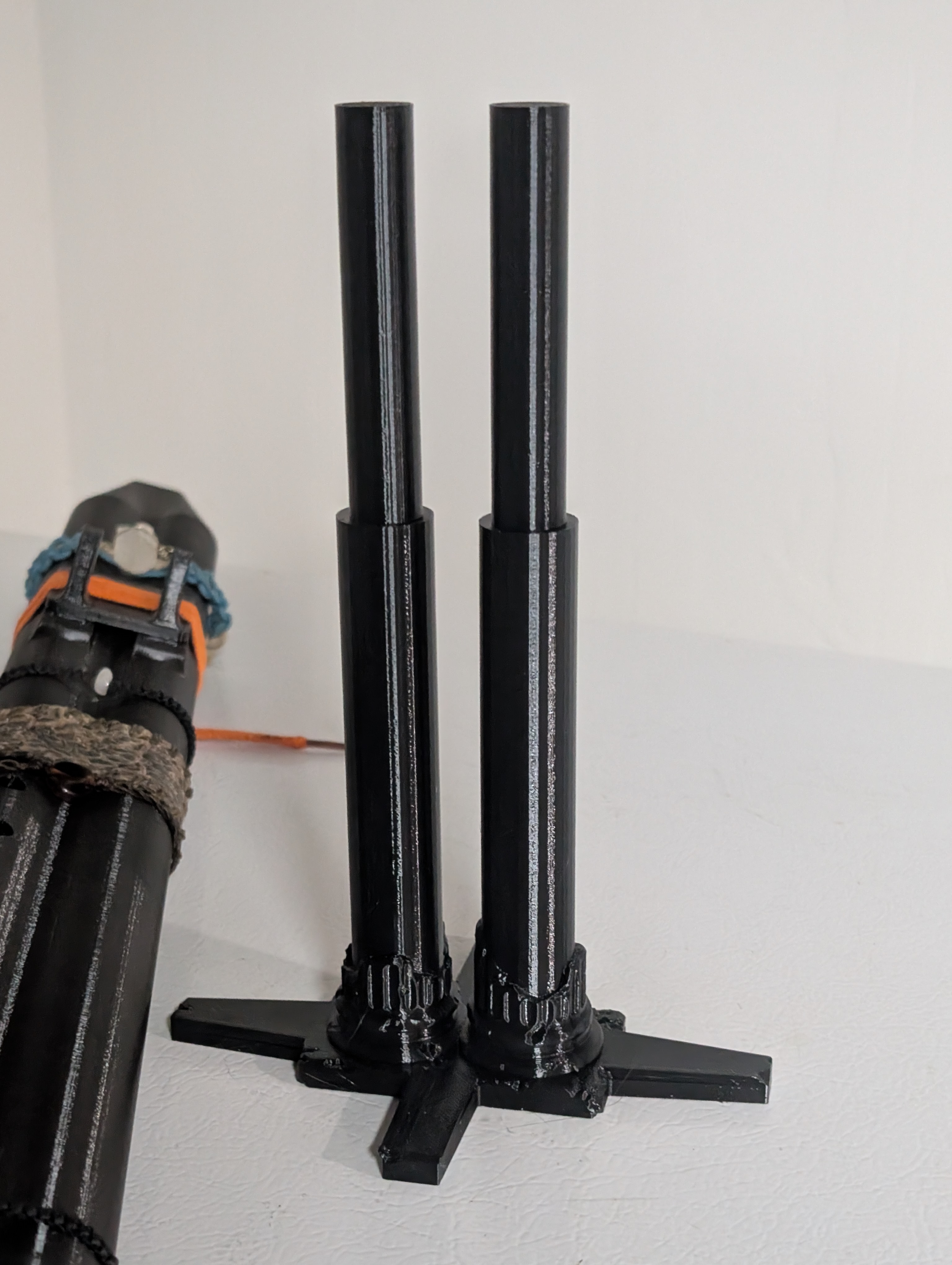 Double Native American Flute Stand