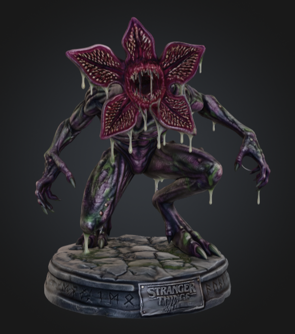 Demogorgon with statue