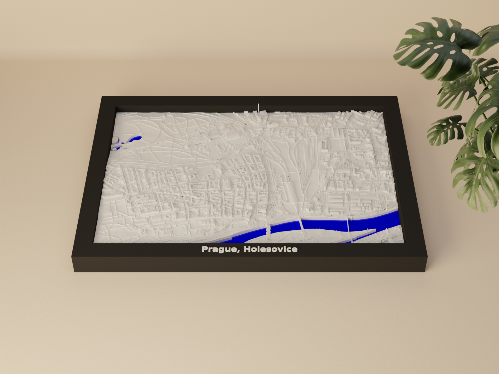 Prague, Holesovice, Czechia - 3D Miniature
