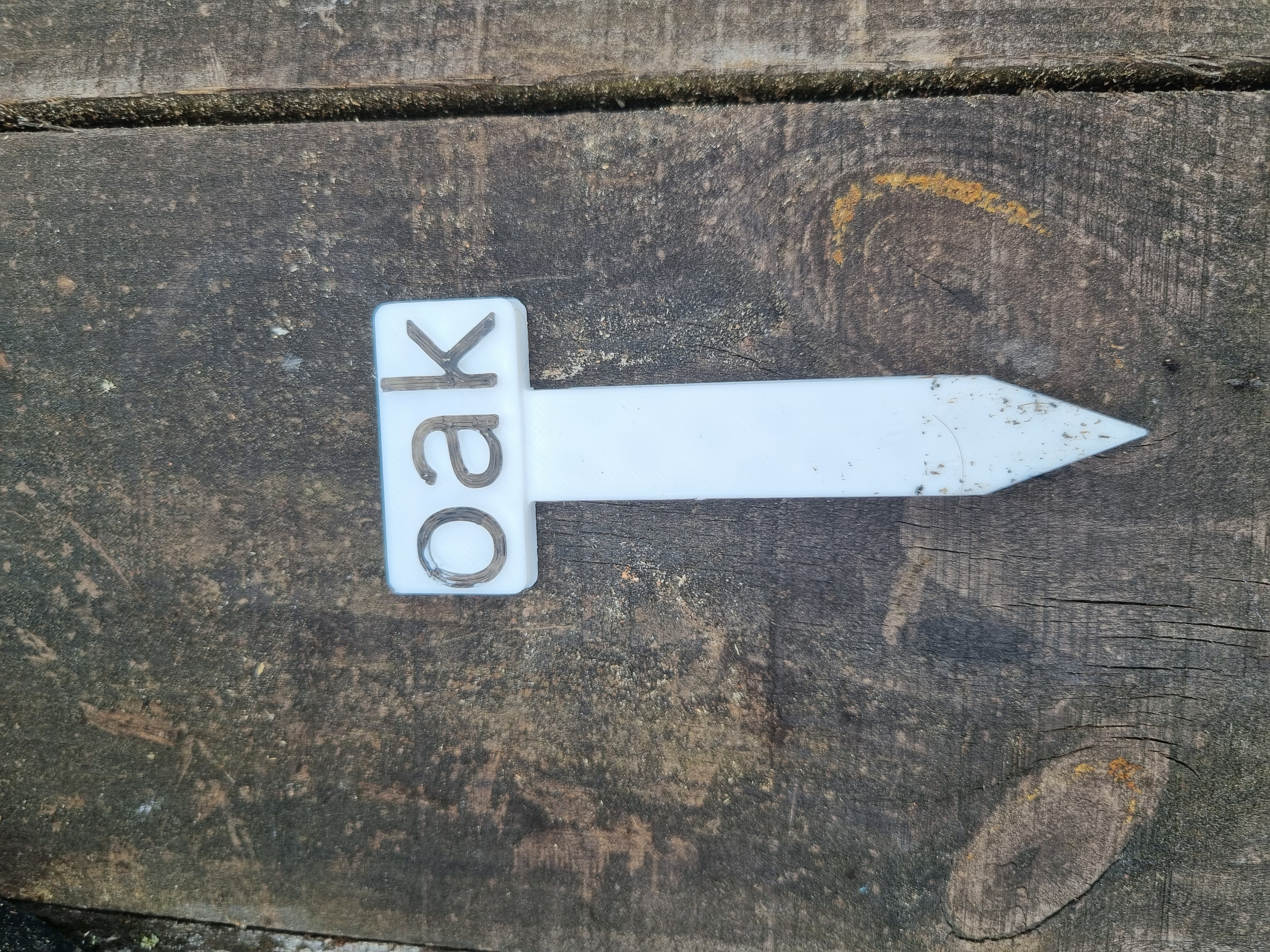 plant name tag (no logo name option too)