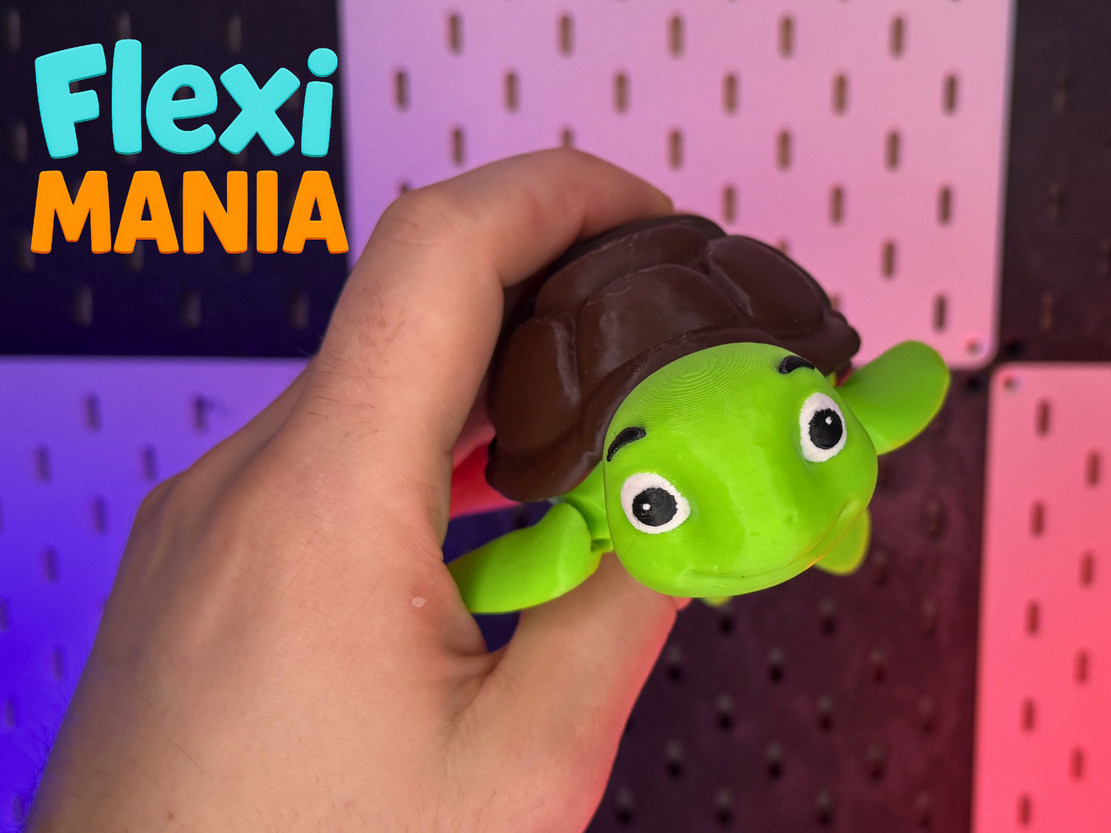Adorable Articulated Print-in-Place Turtle – No Supports Needed