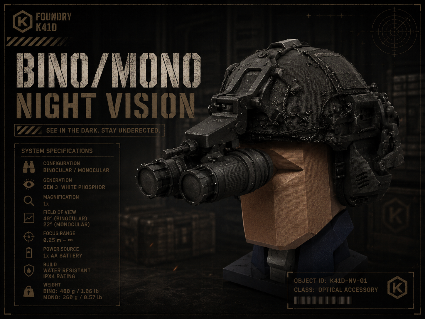 Dummy 13 Bino and Monocular Night Vision Goggles